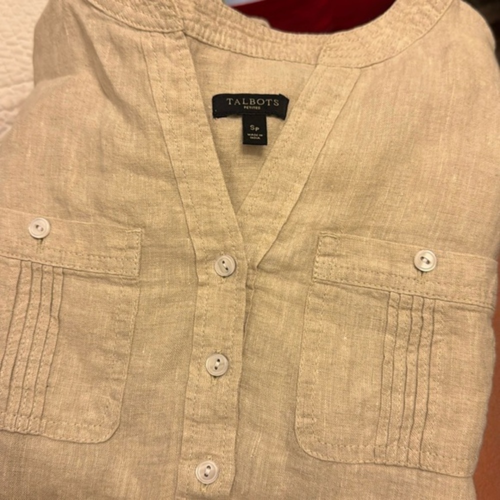 Talbot Petites Beige Top